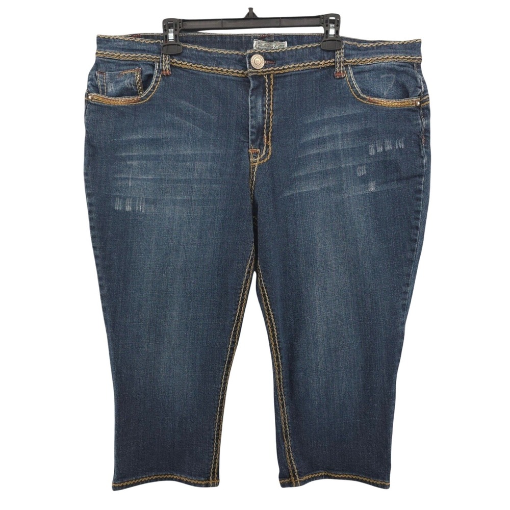 Zana Di Plus Size Capri Jeans